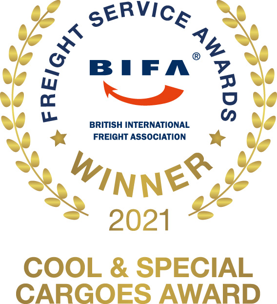 BIFA Freight Service Awards 2021 Winner - Cool and Special Cargoes